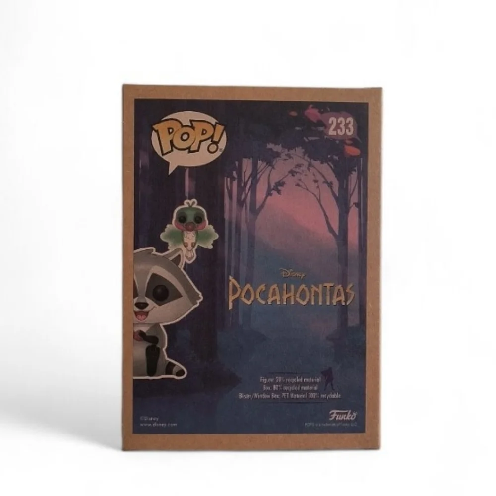 Funko Pop Disney Pocahontas Meeko with Flit Earth Day Vinyl Figure - Picture 4 of 6